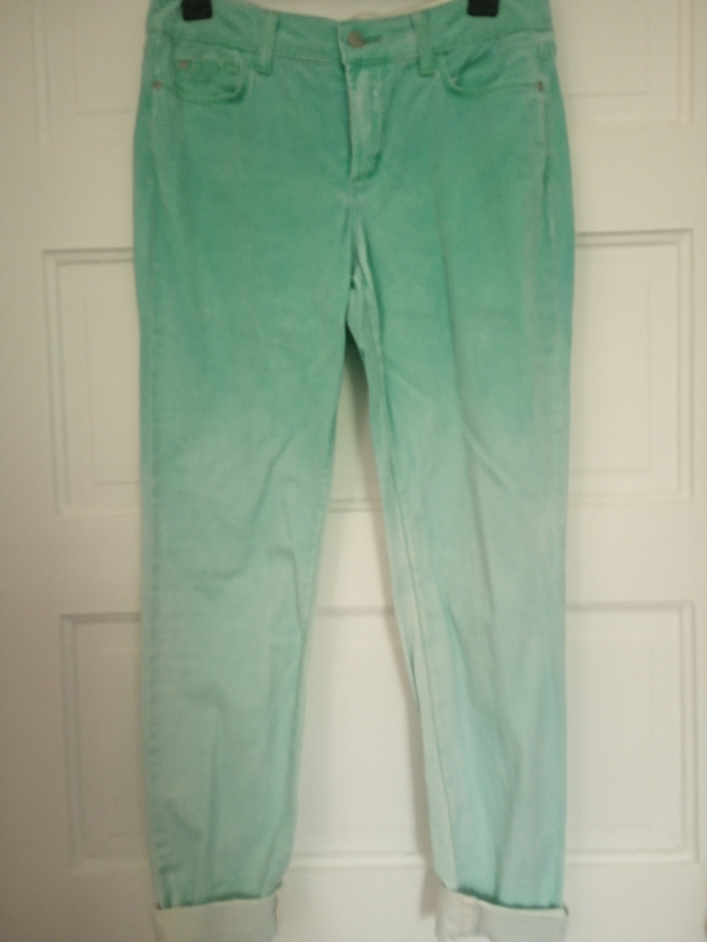 NYDJ Women's Mint Green Boyfriend Jeans